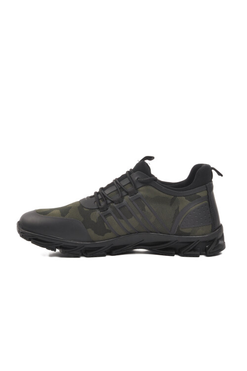 Black-Khaki Camouflage Mens Sneakers 152-01434 M