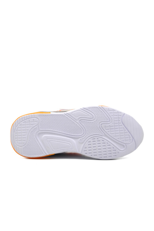 حذاء رياضي للأطفال أبيض-أزرق داكن-برتقالي 1648 F