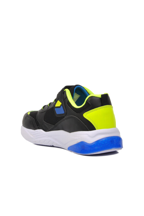 Black-F.Yellow-Sax Childrens Sports Shoes 1648 F