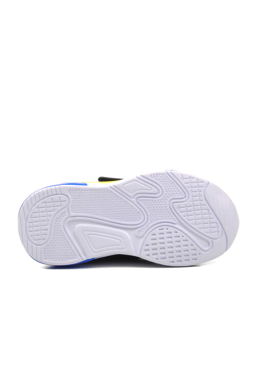 Black-F.Yellow-Sax Childrens Sports Shoes 1648 P