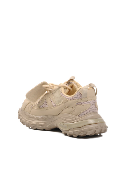 Cream Childrens Sneakers 1682 F