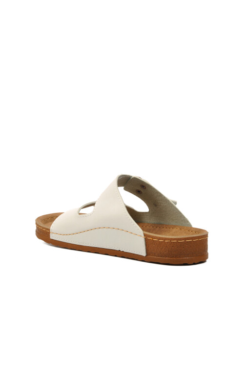 شبشب نسائي تشريحي خفيف الوزن ذو حزامين باللون الأبيض 20-972 Z