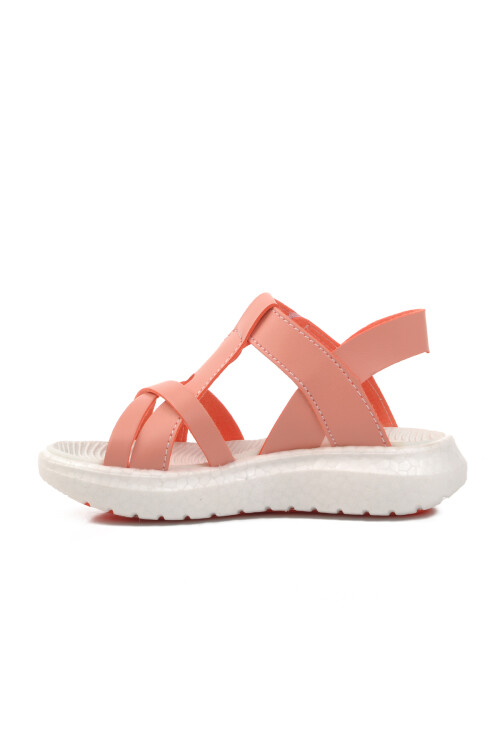 Pudra  Çocuk Düz Sandalet 24-995 P