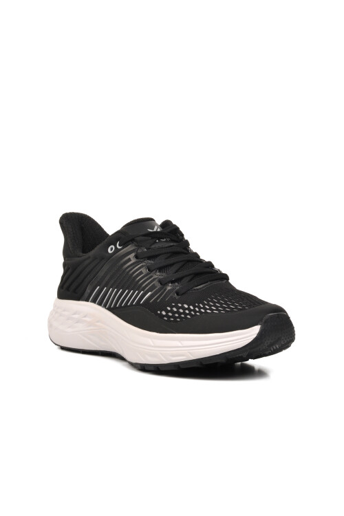 Black Textile Mens Sports Shoes 24200 M
