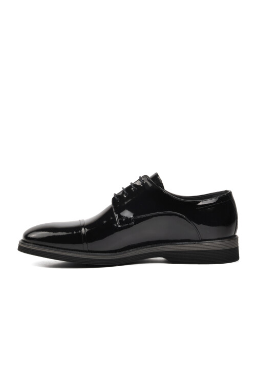 Black Patent Leather Mens Casual Shoes 3103 M