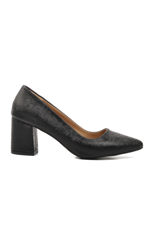 حذاء نسائي أسود بكعب عالٍ 325071 Z