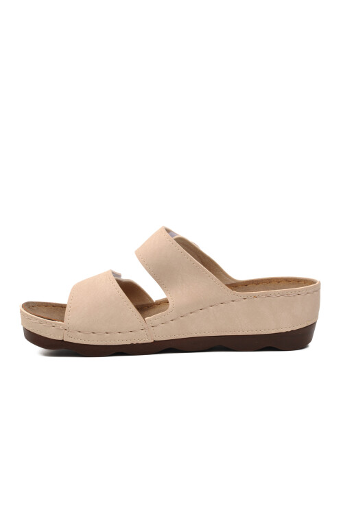 Beige Womens Slippers 37-976 Z