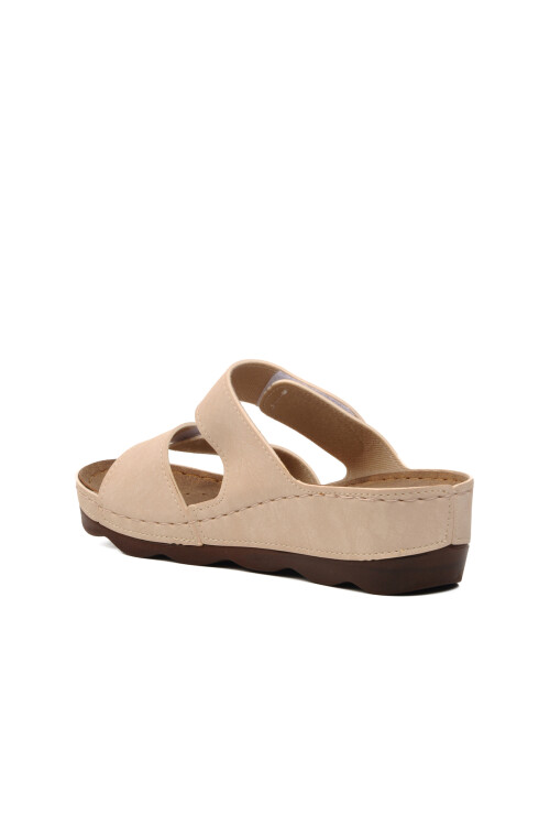 Beige Womens Slippers 37-976 Z