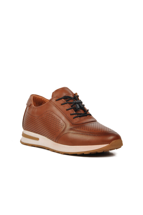 Tan Genuine Leather Mens Casual Shoes 455280 M