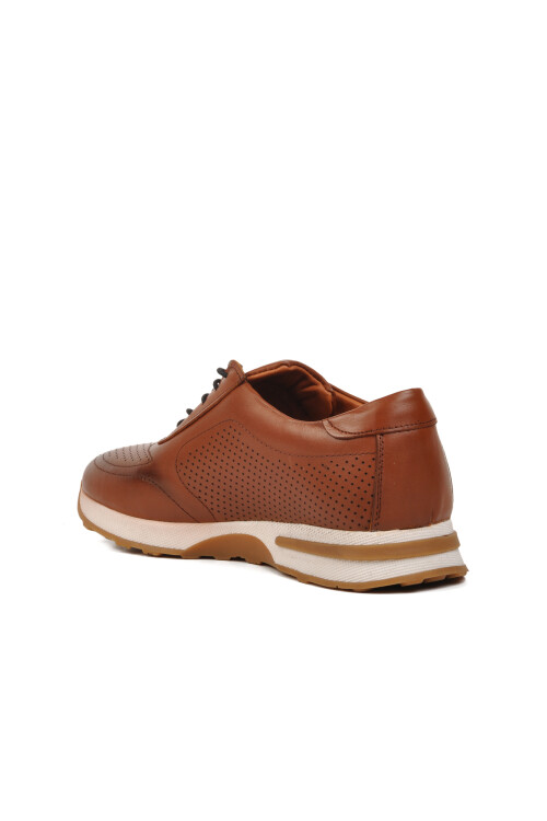 Tan Genuine Leather Mens Casual Shoes 455280 M
