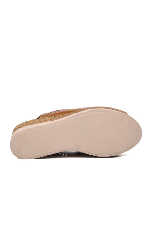 Tan Womens Flat Sandals 465165 Z