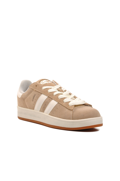 حذاء رياضي بنعل ميموري للجنسين باللون البيج 573 World M