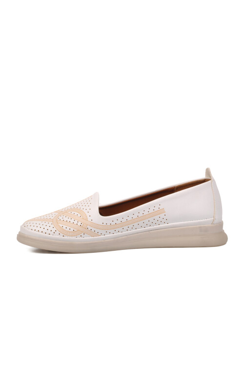White Womens Casual Shoes 6005 Z