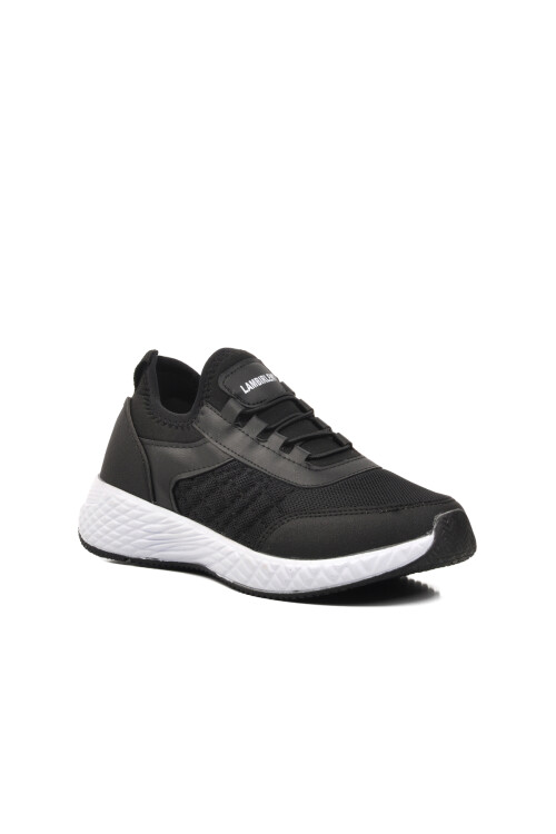 حذاء رياضي للجنسين باللونين الأسود والأبيض 7060-24Y G