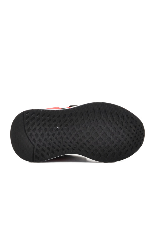 حذاء رياضي للأطفال باللون الأسود والأحمر والأبيض 730 P