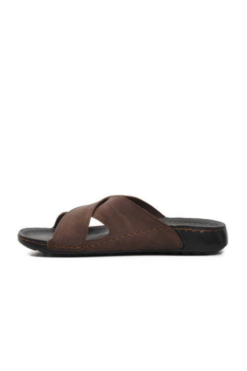 Brown Mens Slippers 80-959 M