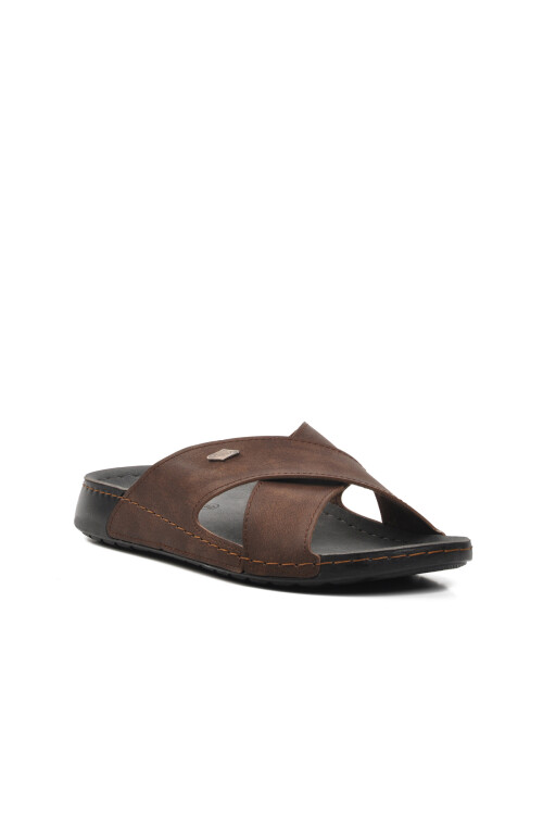 Brown Mens Slippers 80-959 M