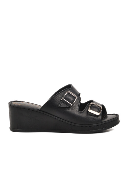 Black Womens Slippers 9205 Z