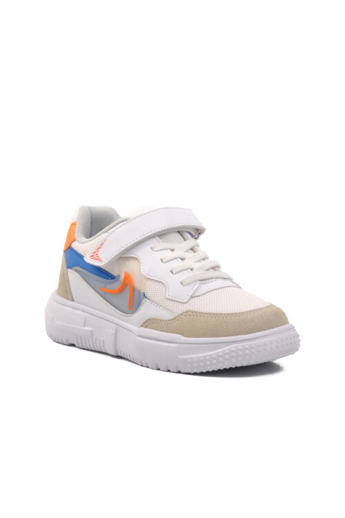 AyakmodWhite-Orange Children's Sports Shoes BST-366 F