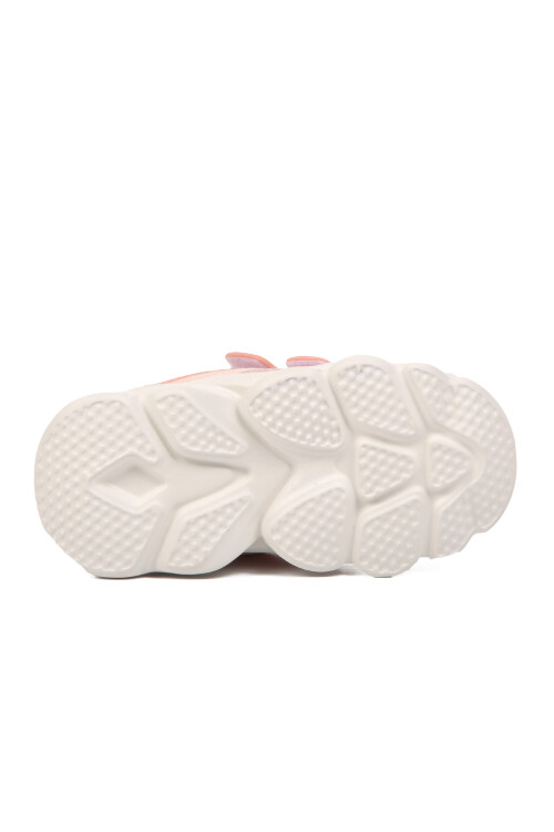 Powder Velcro Lighted Unisex Childrens Sneakers Caty B