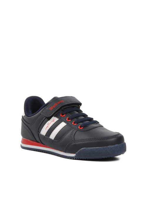 Navy Blue Childrens Sports Shoes Effective PU P