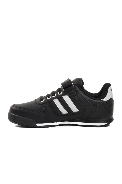 Black-White Kids Sports Shoes Effective PU P