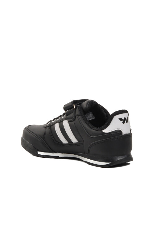 Black-White Kids Sports Shoes Effective PU P