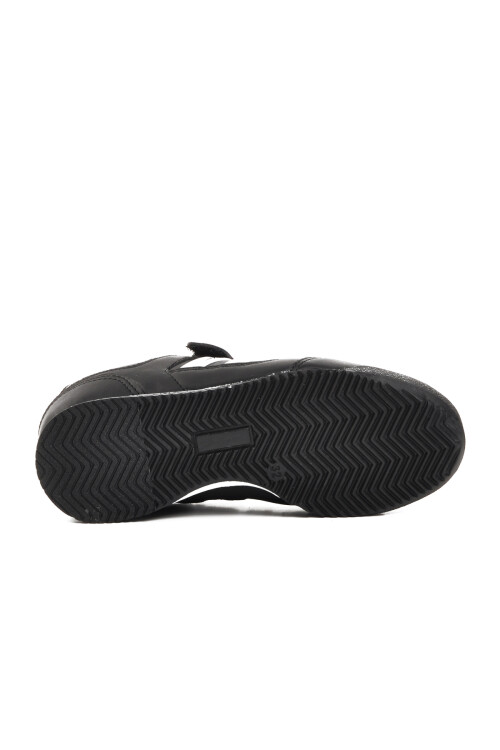 Black-White Kids Sports Shoes Effective PU P