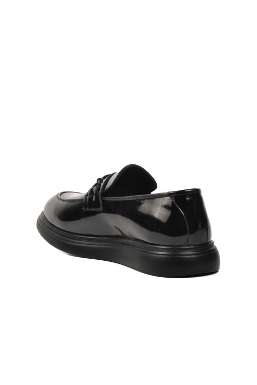 Black Patent Leather Mens Casual Shoes P300 M