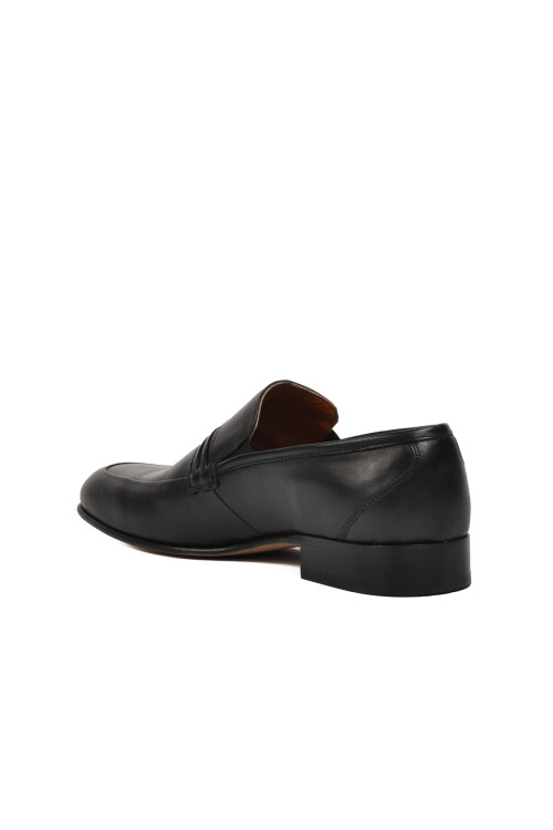 Black Genuine Leather Mens Classic Shoes Premium 02471 M