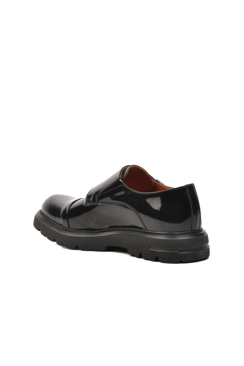 Black Patent Leather Genuine Leather Mens Casual Shoes Premium 33284 M