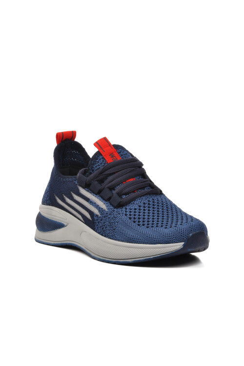 Navy Blue-Ice-Red Childrens Sneakers Ravello F