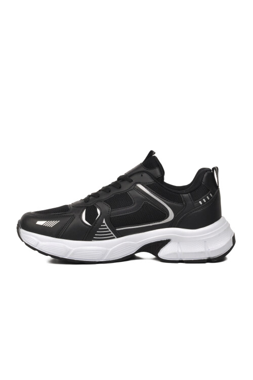 Black-White Mens Sneakers 7450 M