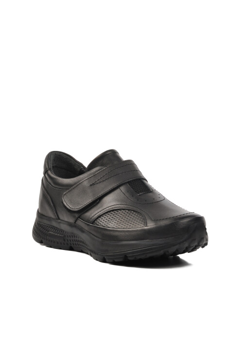 Black Genuine Leather Womens Casual Shoes 039 Z