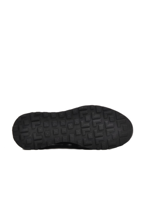 حذاء كاجوال رجالي من الجلد الطبيعي باللون الأسود 1046 M