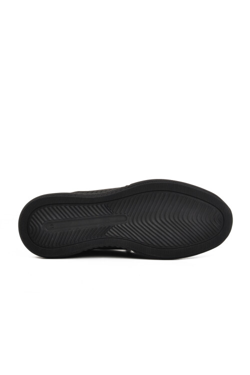 حذاء كاجوال رجالي من الجلد الطبيعي باللون الأسود مقاس 110 متر