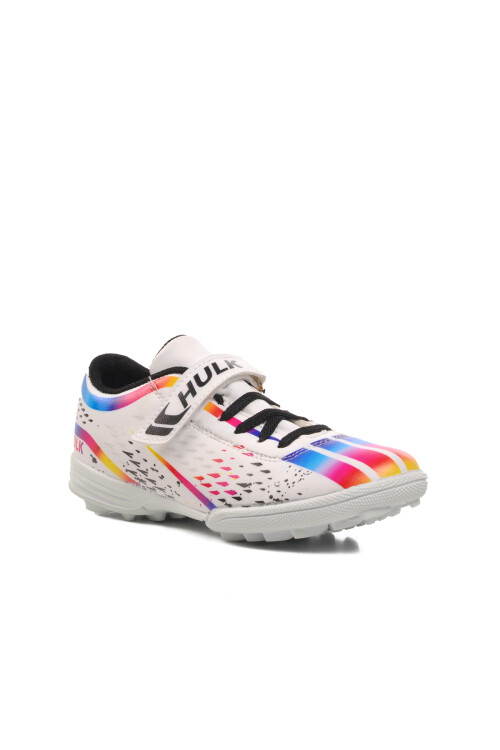 Beyaz Çocuk Halı Saha Ayakkabısı Hulk 129-F