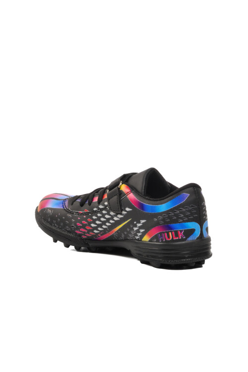 Black Kids Artificial Turf Shoes Hulk 129-F