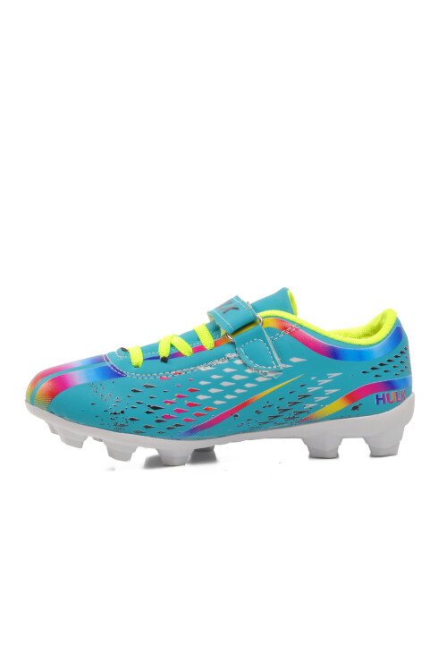 Turquoise White Boys Cleats 129 F