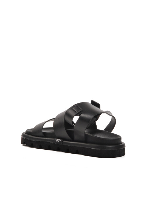 Siyah  Kadın Düz Sandalet 158 Z