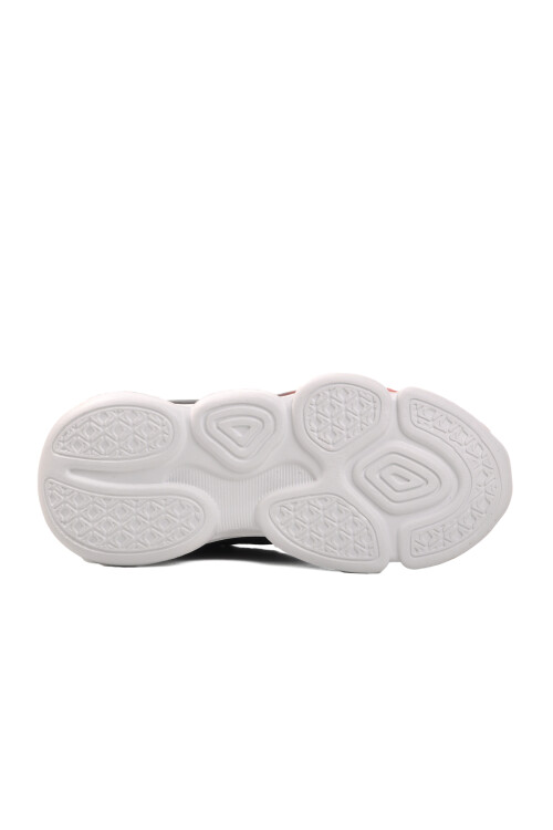 Black-Red Childrens Sneakers 1728 F