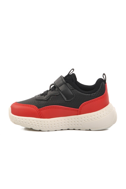 Black-Red Childrens Sneakers 1739 B