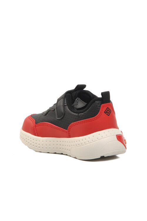 Black-Red Childrens Sneakers 1739 B