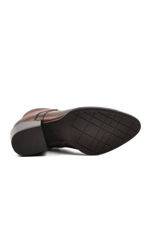 Taba-Kahve  Hakiki Deri Kadın Bot 2128242K Z