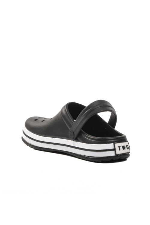 Siyah Eva Hafif Unisex Sabo Terlik 214 G