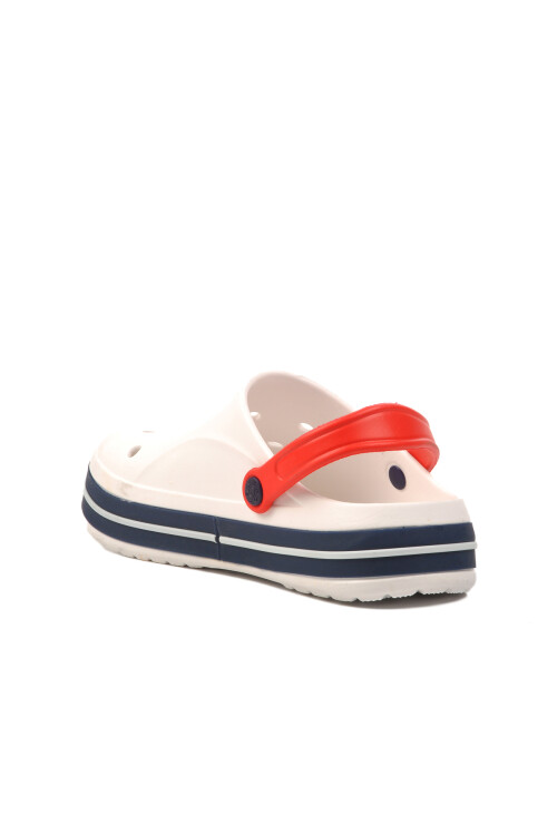 White Eva Lightweight Mens Sabo Slippers 216 M