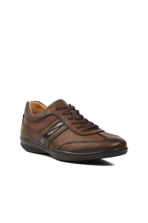 Taba Hakiki Deri Ortopedik Erkek Casual Ayakkabı 23093 M