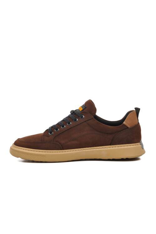 Brown Nubuck Mens Casual Shoes 231220 M