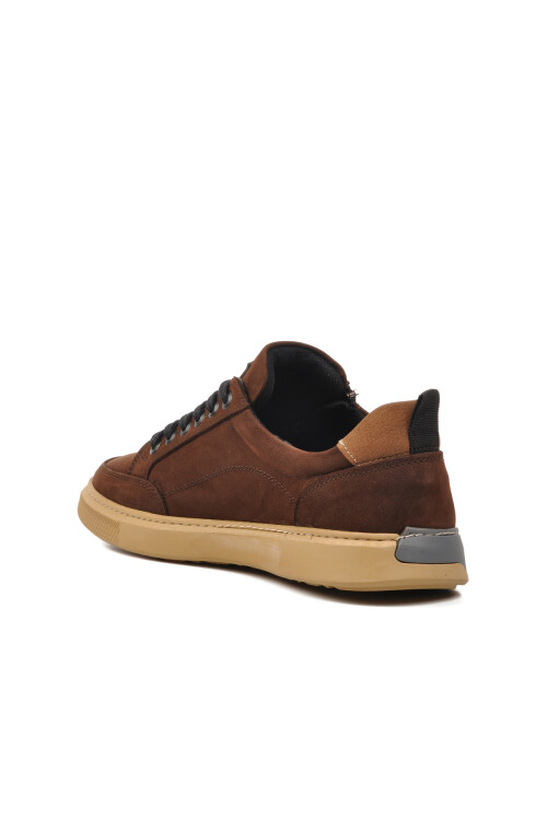 Brown Nubuck Mens Casual Shoes 231220 M
