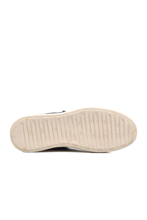 حذاء رجالي كاجوال من جلد النوبوك باللون الأزرق الداكن 231220 M